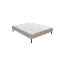 Sommier Epeda CONFORT MEDIUM DECO NATURE 140x190 Gris souris Lattes