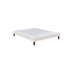 Epeda - Sommier confort ferme deco nature 90x200 Gris souris Lattes