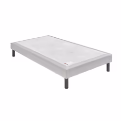 Sommier Nature confort ferme 15 cm - Epeda gris souris 120x190