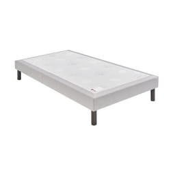 Sommier Nature confort ferme 15 cm - Epeda gris souris 120x190