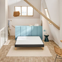 Sommier déco tapissier Vigoroso gris fumé - Bultex 160x200