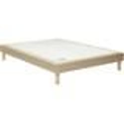 Sommier - MERINOS - Du Matin - 160 x 200 cm - Confort moyen - Lattes souples - Pieds inclus