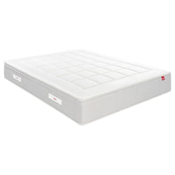 Matelas Epeda l'escapade 160x200 Ressorts et mousse à mémoire de forme - Blanc