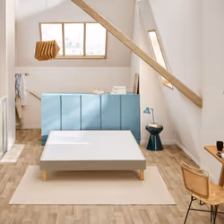 Sommier Bultex CONFORT FERME VIGOROSO DECO 160x200 Enduit Moka Lattes