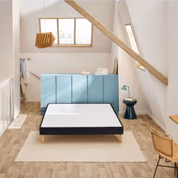Sommier Bultex CONFORT FERME VIGOROSO DECO 160x200 Jersey Gris foncé Lattes