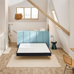 Sommier Bultex CONFORT FERME VIGOROSO DECO 160x200 Jersey Gris foncé Lattes