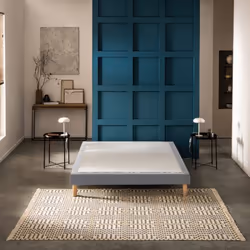 Sommier Bultex CONFORT MEDIUM MEDIANO 140x190 Trame gris clair Lattes