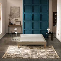 Sommier déco tapissier Mediano moka - Bultex 120x190