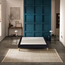 Sommier Bultex CONFORT MEDIUM MEDIANO 160x200 Jersey Gris foncé Lattes