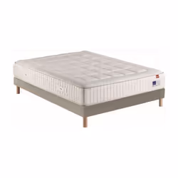 Ensemble matelas et sommier Epeda BEAU-DORMIR NATUREL 160x200 cm IC1682316020000