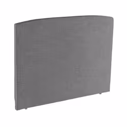 Tête de lit - EPEDA - Galbe 160cm - Gris clair - Mousse de confort - Fixation murale incluse
