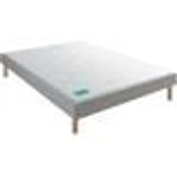 Sommier à lattes MERINOS - Petit Dormeur - 140x190 cm - Confort ferme - Gris clair