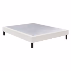 Sommier Nature confort médium 18 cm - Epeda chenillé lin 80x200
