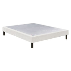 Sommier Nature confort médium 18 cm - Epeda chenillé lin 80x200