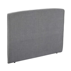 Tête de lit déco galbée chenillé gris cendré 200 - Epeda