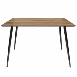 Tiany - Table Repas Rectangulaire Effet Bois - Marron foncé