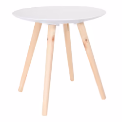 Altobuy - tania - Tables Gigognes Blanches Motif Gouttelettes - Blanc