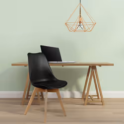 Altobuy - medaline - Lot de 2 Chaises Scandinaves Noires