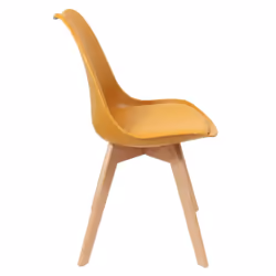 Medaline - Lot de 2 Chaises Scandinaves Jaunes - Jaune