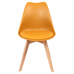 Medaline - Lot de 2 Chaises Scandinaves Jaunes - Jaune - Vue supplémentaire 5