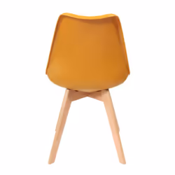 Medaline - Lot de 2 Chaises Scandinaves Jaunes - Jaune - Vue supplémentaire 7