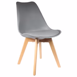 Medaline - Lot de 2 Chaises Scandinaves Grises - Gris
