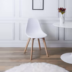 MELYA - Lot de 4 Chaises Scandinaves Blanches - Vue supplémentaire 3