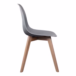 Melya - Lot de 2 Chaises Scandinaves Grises - Gris - Vue supplémentaire 4