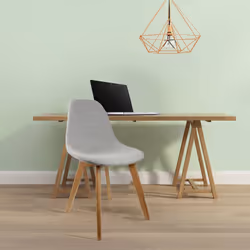 MEDYNA - Lot de 2 Chaises Scandinaves Grises