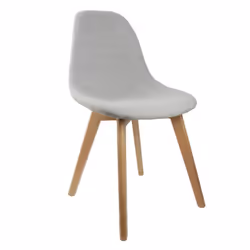 MEDYNA - Lot de 2 Chaises Scandinaves Grises