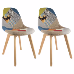 Altobuy 3663738014380, Tissu, Bois, Bois, Intérieure, Patchwork, 470 mm