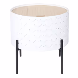 Altobuy 3663738015158, Table basse, Forme arrondie, Blanc
