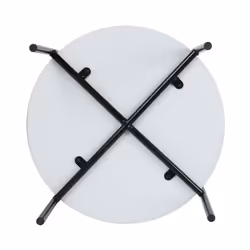 Altobuy - corally - Table d'Appoint Ronde Blanche avec Coffre - Blanc - Vue supplémentaire 6