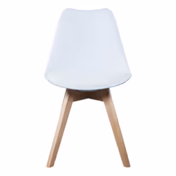 MEDALINE - Lot de 6 Chaises Scandinaves Blanches