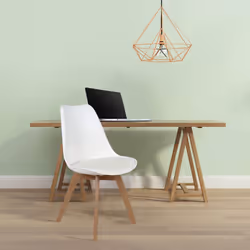 MEDALINE - Lot de 6 Chaises Scandinaves Blanches - Vue supplémentaire 4