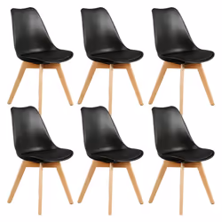 Altobuy 3663738016551, Simili-cuir, Noir, Bois, Bois, Intérieure, Medaline