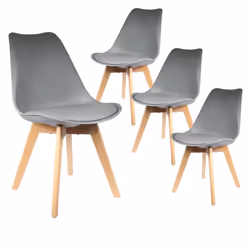 Altobuy 3663738016568, Simili-cuir, Gris, Bois, Bois, Intérieure, Medaline