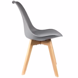 Medaline - Lot de 4 Chaises Scandinaves Grises - Gris - Vue supplémentaire 4