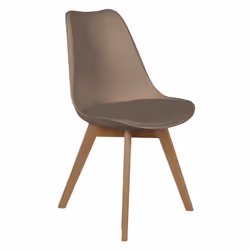 Altobuy - medaline - Lot de 6 Chaises Scandinaves Taupe