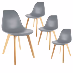 Altobuy 3663738016605, Plastique, Gris, Bois, Bois, Intérieure, Melya