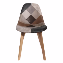 Melo - Lot de 6 Chaises Scandinaves Aspect Vieux Cuir - Multicolore