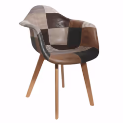 Altobuy - melo - Lot de 4 Fauteuils Scandinaves Aspect Vieux Cuir