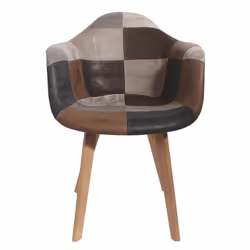 Altobuy - melo - Lot de 4 Fauteuils Scandinaves Aspect Vieux Cuir