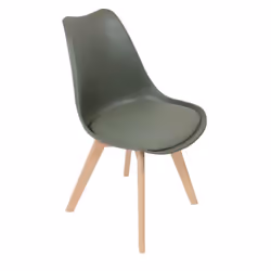 Medaline - Lot de 4 Chaises Scandinaves Kaki - Vert