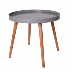 Altobuy 3663738017206, Table basse, Forme arrondie, Gris