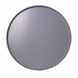 Altobuy - sahn - Table d'Appoint Ronde Grise et Pieds Bois Massif - Gris