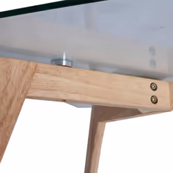 Altobuy - verane - Table Basse Rectangulaire Plateau Verre - Transparent - Vue supplémentaire 4