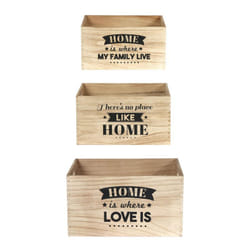 Altobuy - home - Lot de 3 Cagettes Gigognes Naturelles - Naturel