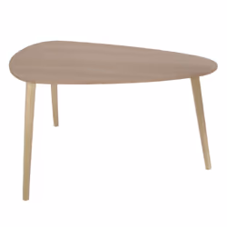 Altobuy - bruna - Lot de 2 Tables Gigognes Triangulaires xl Effet Bois - Marron clair
