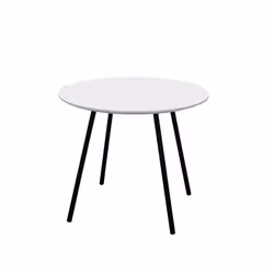 Altobuy - gracy - Lot de 2 Tables Gigognes Plateaux Effet Granit Blanc - Blanc